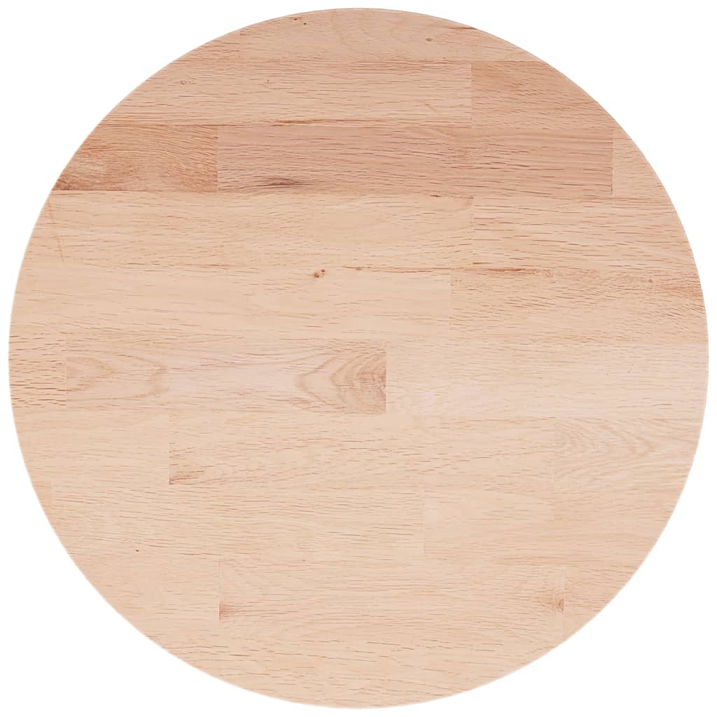 Tafelblad rond Ø50x1,5 cm onbehandeld massief eikenhout is nu te koop bij PeponiXL, paradijselijk wonen!