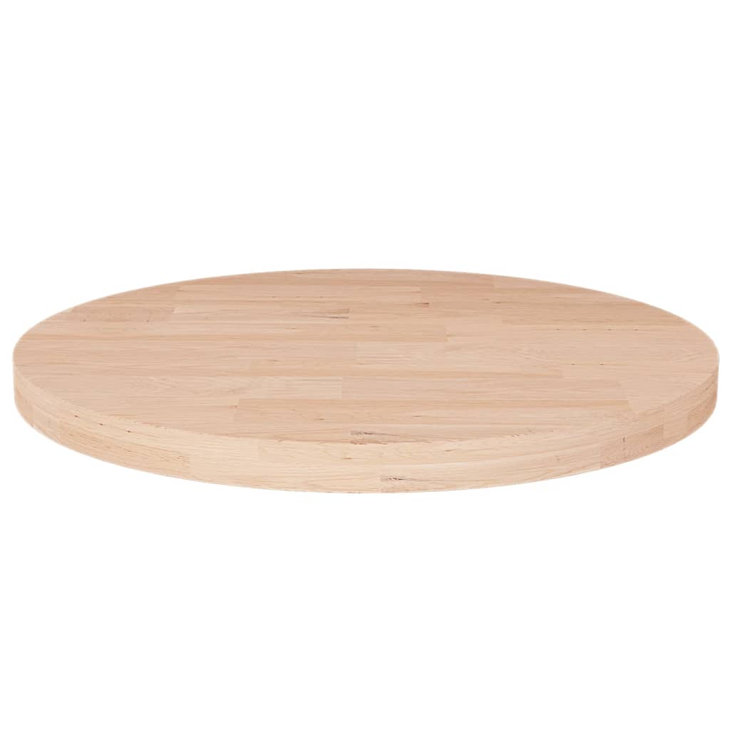 Tafelblad rond Ø40x2,5 cm onbehandeld massief eikenhout is nu te koop bij PeponiXL, paradijselijk wonen!