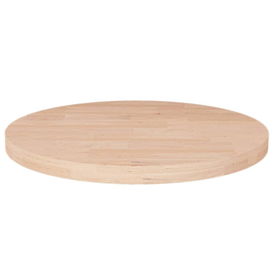 Tafelblad rond Ø40x2,5 cm onbehandeld massief eikenhout is nu te koop bij PeponiXL, paradijselijk wonen!