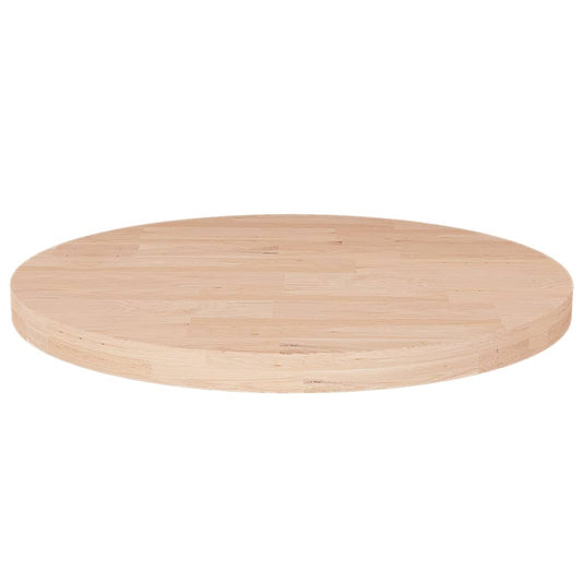 Tafelblad rond Ø50x2,5 cm onbehandeld massief eikenhout is nu te koop bij PeponiXL, paradijselijk wonen!