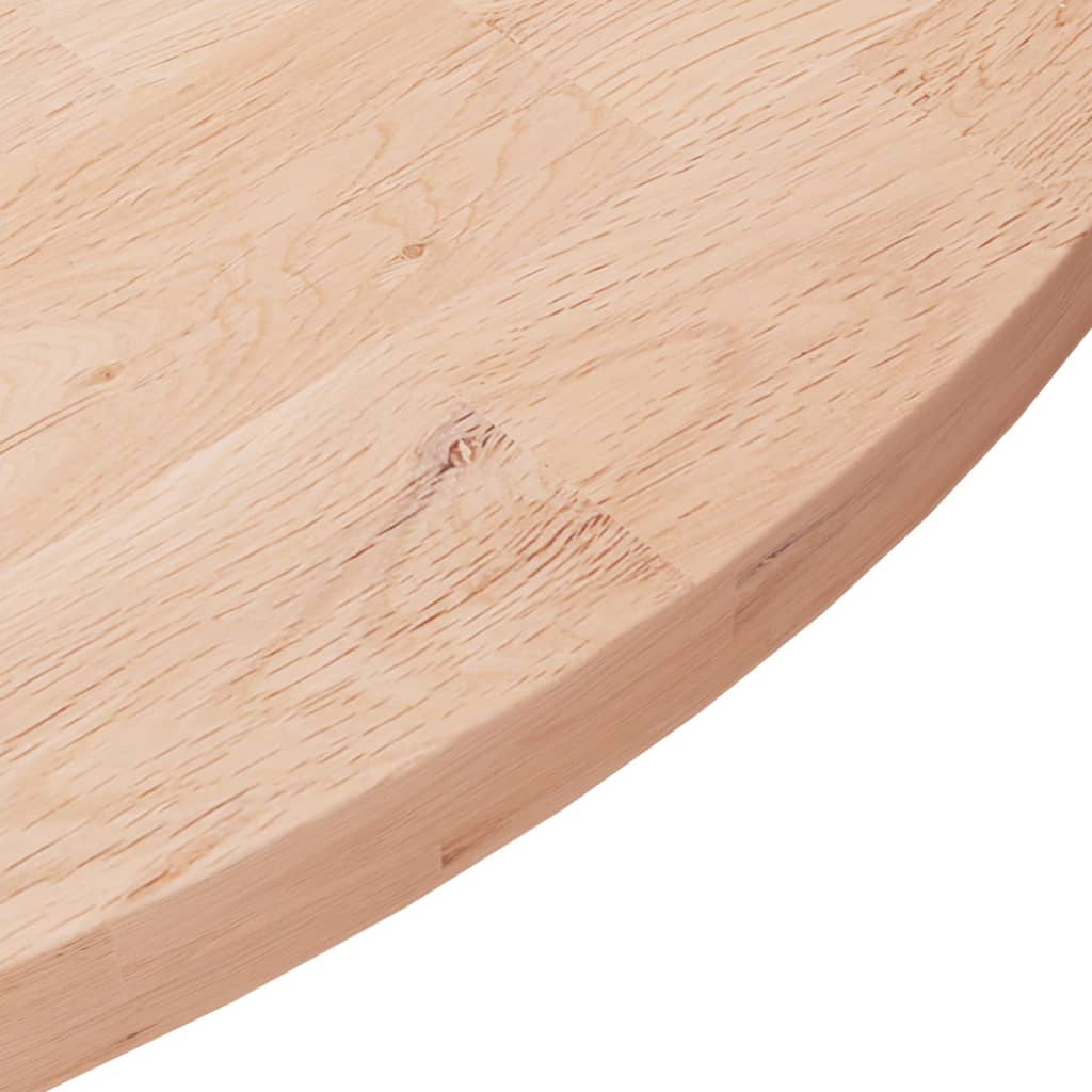 Tafelblad rond Ø80x2,5 cm onbehandeld massief eikenhout is nu te koop bij PeponiXL, paradijselijk wonen!