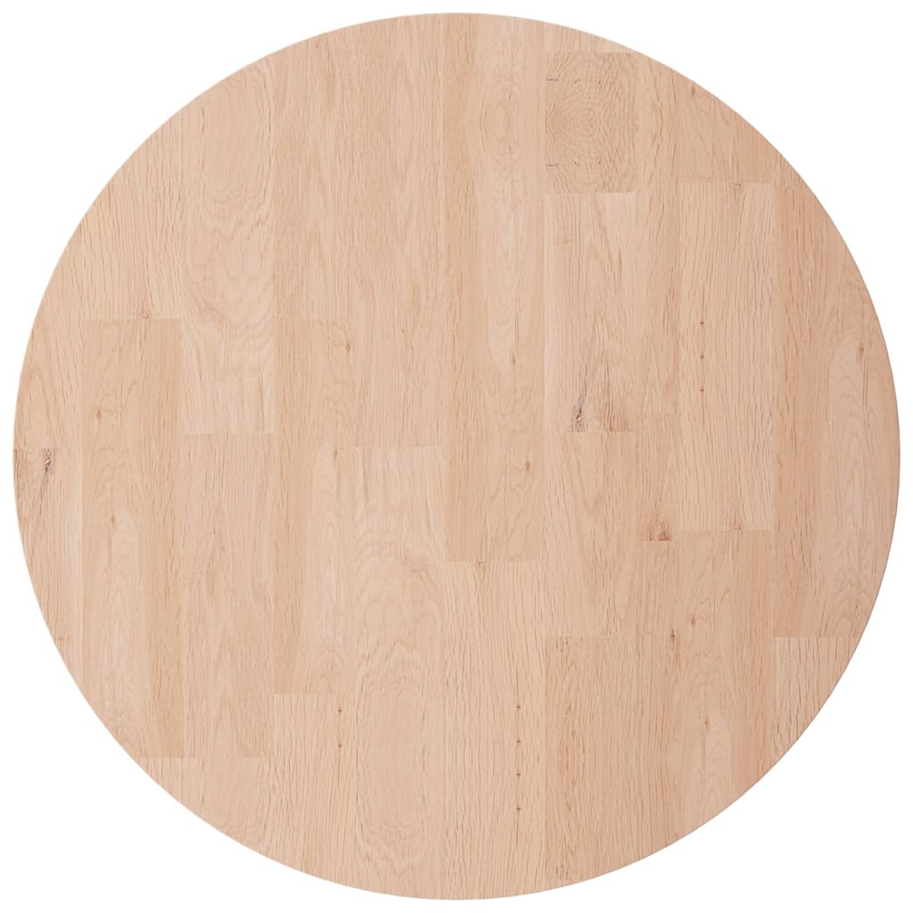 Tafelblad rond Ø40x4 cm onbehandeld massief eikenhout is nu te koop bij PeponiXL, paradijselijk wonen!