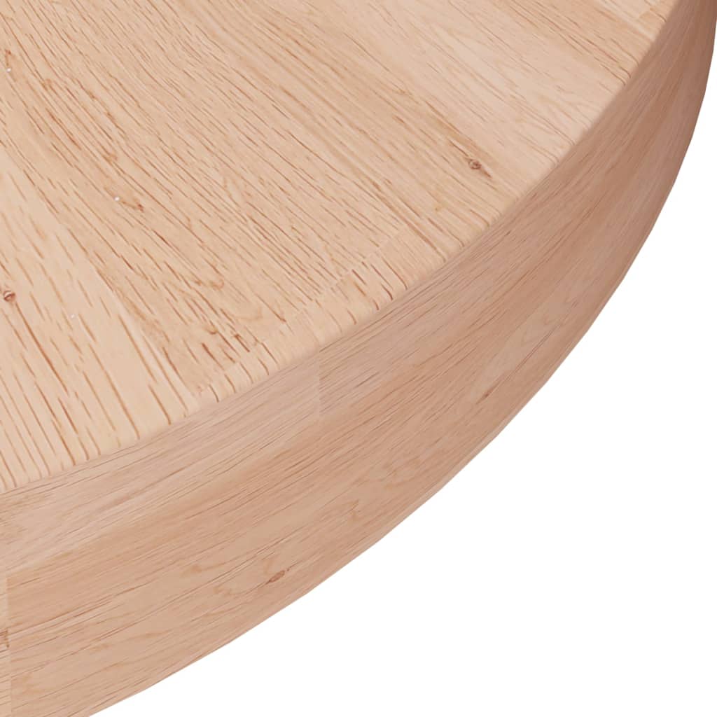 Tafelblad rond Ø50x4 cm onbehandeld massief eikenhout is nu te koop bij PeponiXL, paradijselijk wonen!