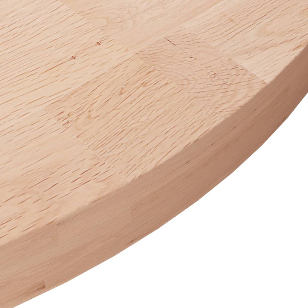 Tafelblad rond Ø60x4 cm onbehandeld massief eikenhout is nu te koop bij PeponiXL, paradijselijk wonen!