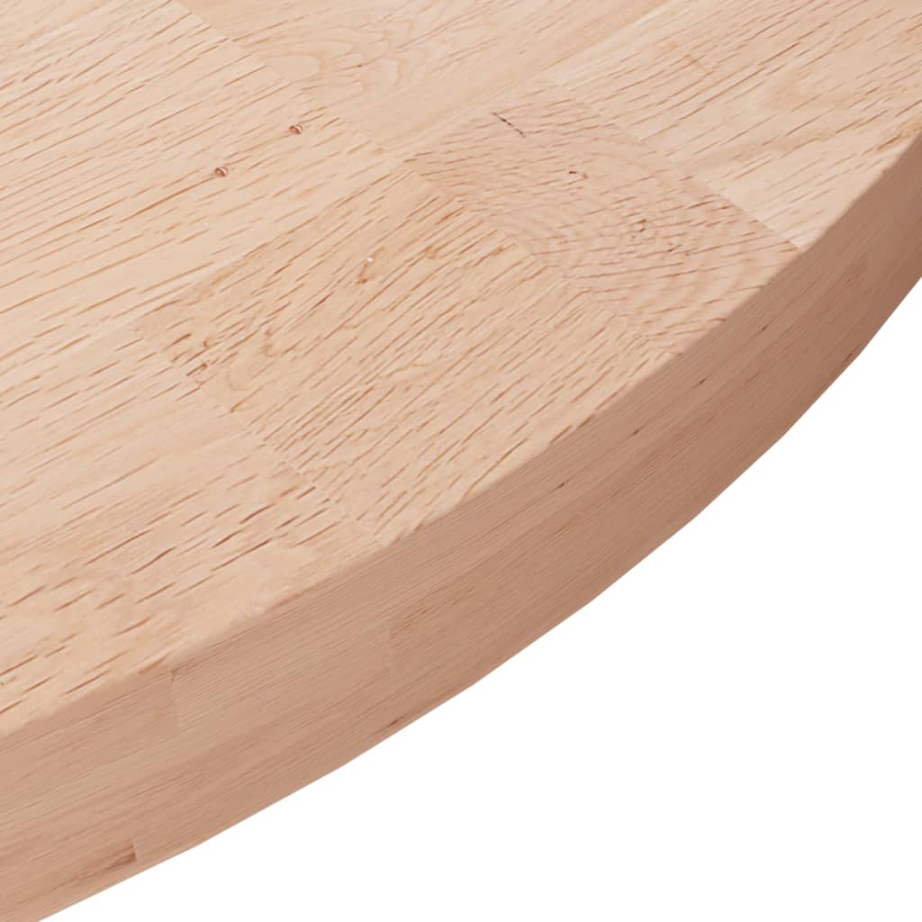 Tafelblad rond Ø70x4 cm onbehandeld massief eikenhout is nu te koop bij PeponiXL, paradijselijk wonen!