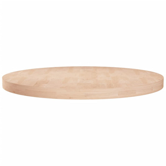 Tafelblad rond Ø80x4 cm onbehandeld massief eikenhout is nu te koop bij PeponiXL, paradijselijk wonen!