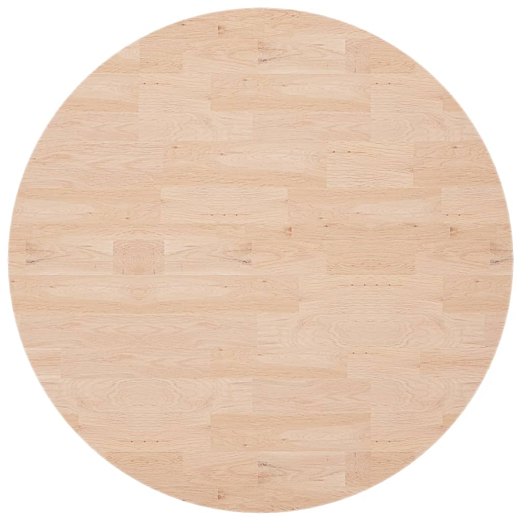 Tafelblad rond Ø90x4 cm onbehandeld massief eikenhout is nu te koop bij PeponiXL, paradijselijk wonen!