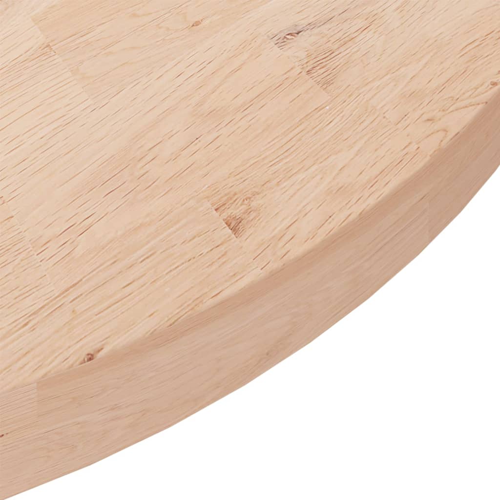 Tafelblad rond Ø90x4 cm onbehandeld massief eikenhout is nu te koop bij PeponiXL, paradijselijk wonen!