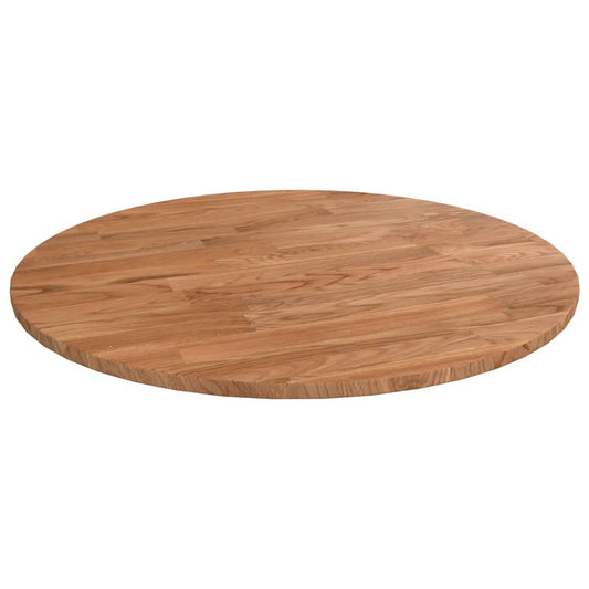 Tafelblad rond Ø40x1,5 cm bewerkt massief eikenhout lichtbruin is nu te koop bij PeponiXL, paradijselijk wonen!