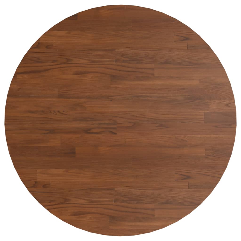 Tafelblad rond Ø50x1,5 cm bewerkt massief eikenhout donkerbruin is nu te koop bij PeponiXL, paradijselijk wonen!