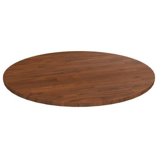 Tafelblad rond Ø60x1,5 cm bewerkt massief eikenhout donkerbruin is nu te koop bij PeponiXL, paradijselijk wonen!