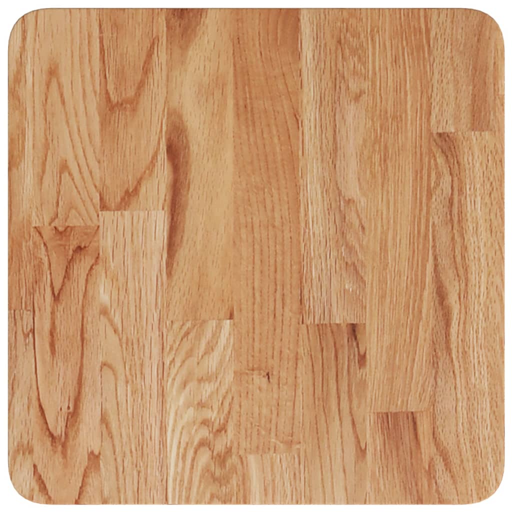 Tafelblad vierkant 40x40x1,5cm massief eiken lichtbruin is nu te koop bij PeponiXL, paradijselijk wonen!