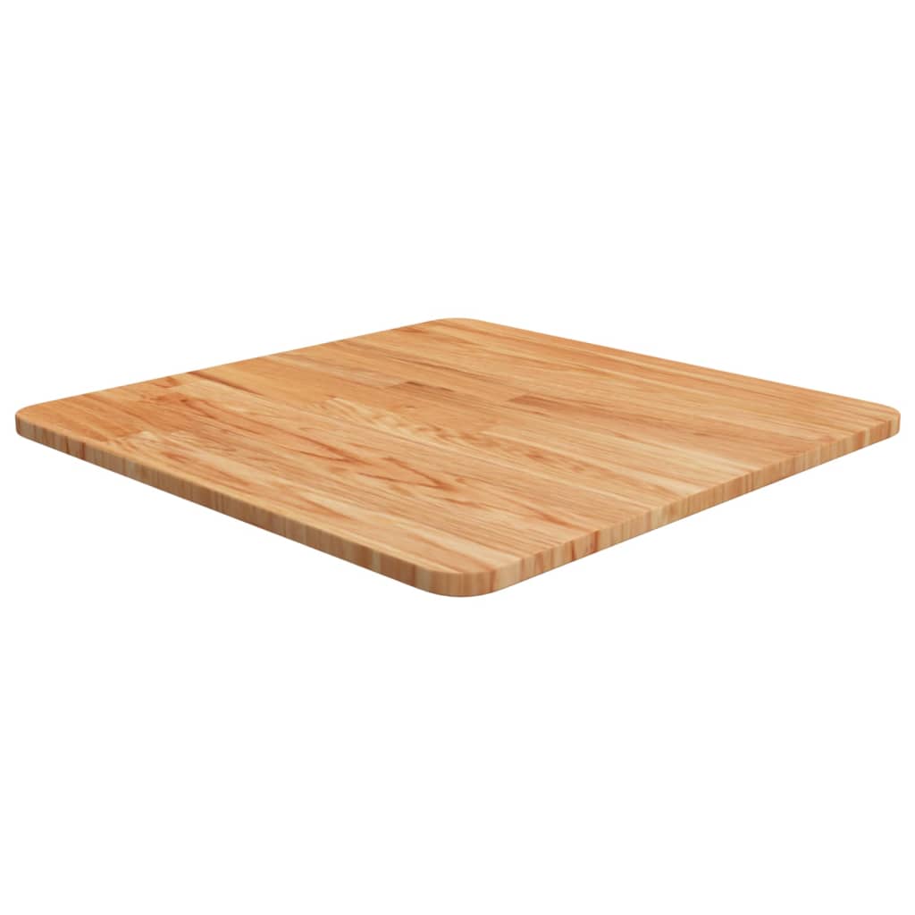 Tafelblad vierkant 50x50x1,5cm massief eiken lichtbruin is nu te koop bij PeponiXL, paradijselijk wonen!