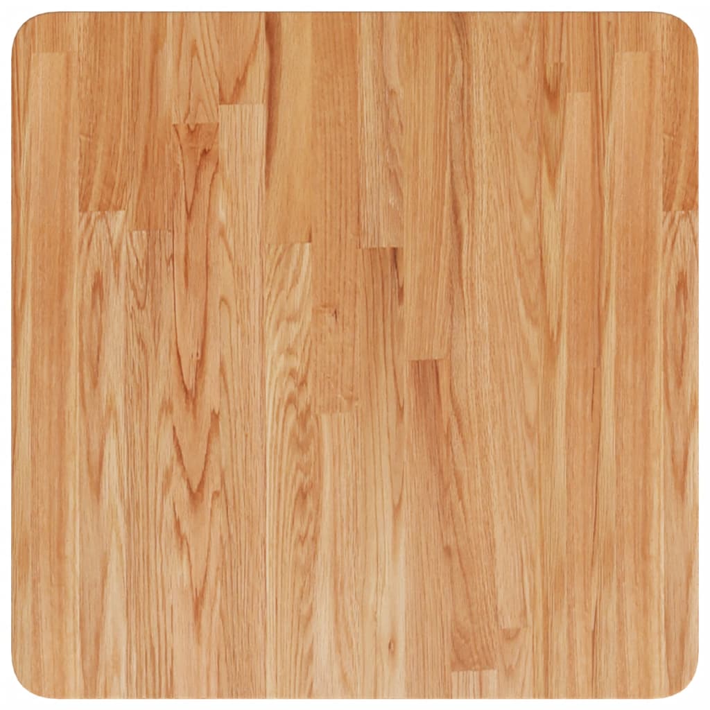Tafelblad vierkant 50x50x1,5cm massief eiken lichtbruin is nu te koop bij PeponiXL, paradijselijk wonen!