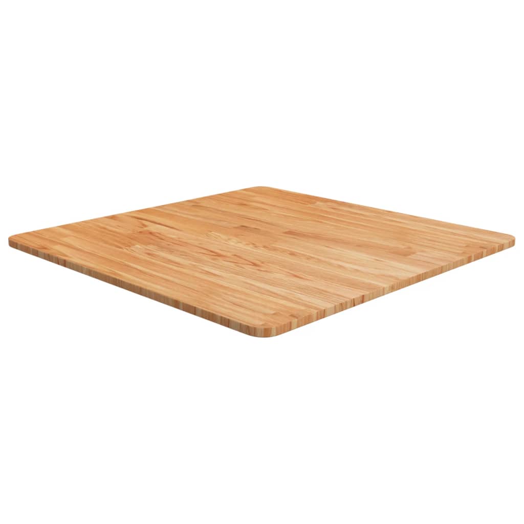 Tafelblad vierkant 70x70x1,5cm massief eiken lichtbruin is nu te koop bij PeponiXL, paradijselijk wonen!