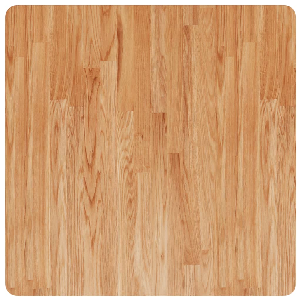 Tafelblad vierkant 70x70x1,5cm massief eiken lichtbruin is nu te koop bij PeponiXL, paradijselijk wonen!