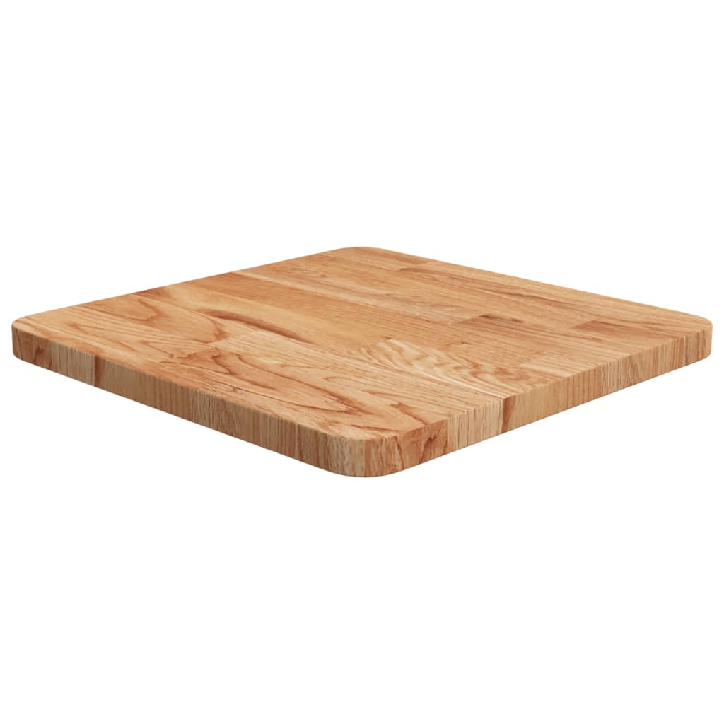 Tafelblad vierkant 40x40x2,5cm massief eiken lichtbruin is nu te koop bij PeponiXL, paradijselijk wonen!