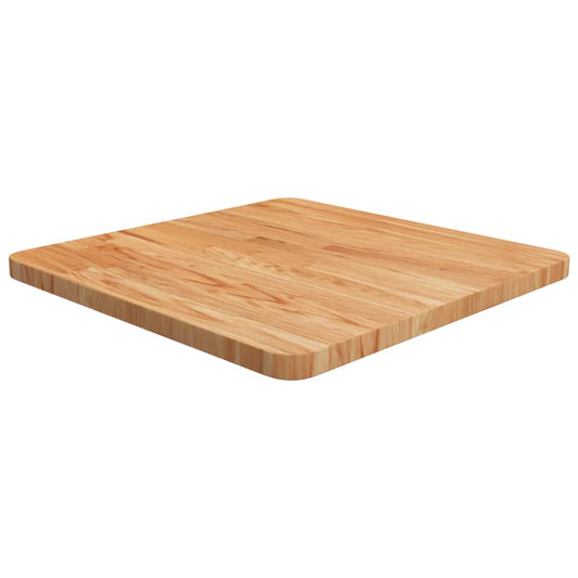 Tafelblad vierkant 50x50x2,5cm massief eiken lichtbruin is nu te koop bij PeponiXL, paradijselijk wonen!