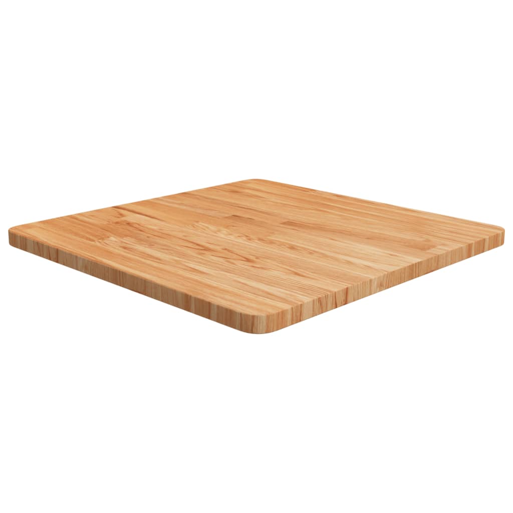 Tafelblad vierkant 60x60x2,5cm massief eiken lichtbruin is nu te koop bij PeponiXL, paradijselijk wonen!