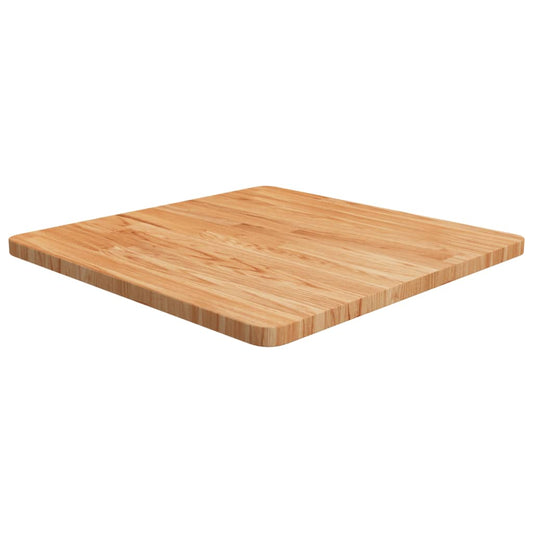 Tafelblad vierkant 60x60x2,5cm massief eiken lichtbruin is nu te koop bij PeponiXL, paradijselijk wonen!