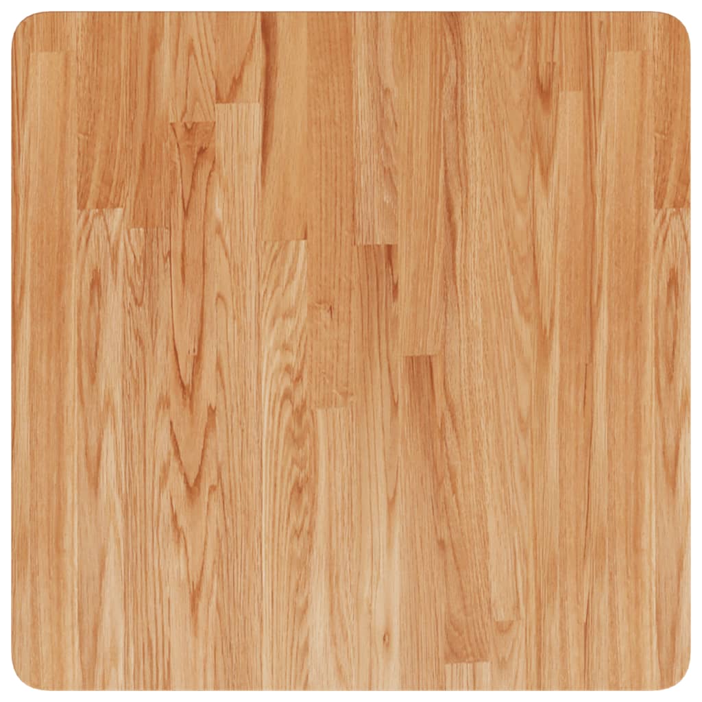 Tafelblad vierkant 60x60x2,5cm massief eiken lichtbruin is nu te koop bij PeponiXL, paradijselijk wonen!