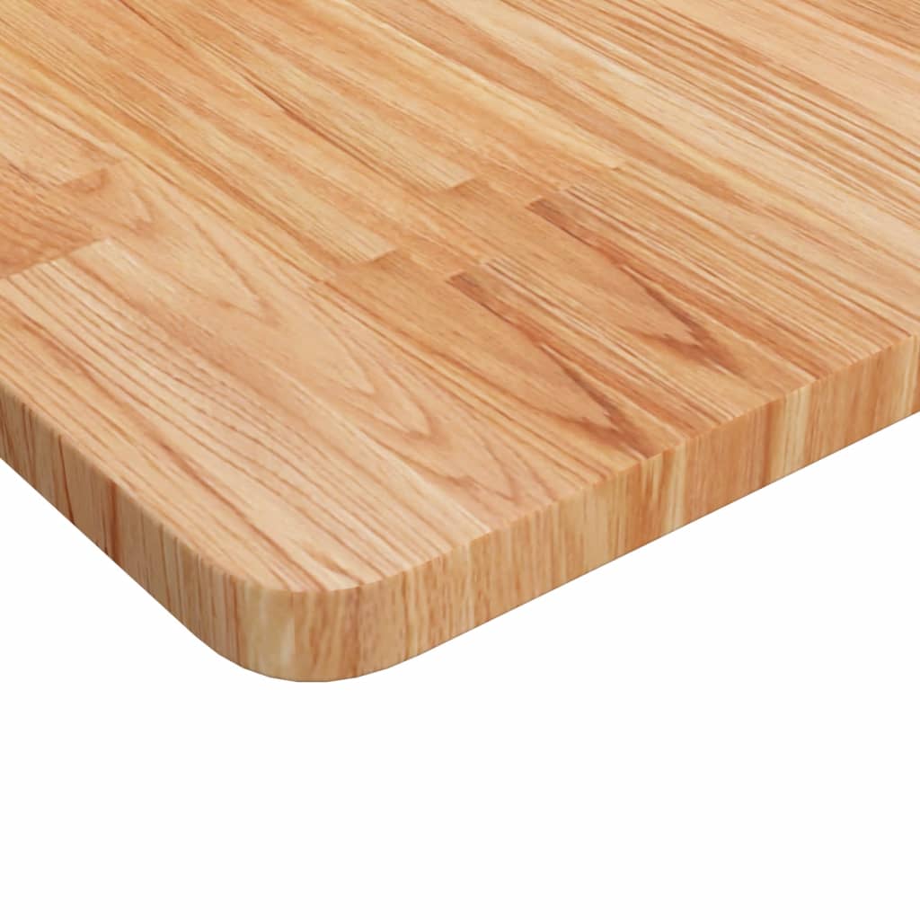 Tafelblad vierkant 60x60x2,5cm massief eiken lichtbruin is nu te koop bij PeponiXL, paradijselijk wonen!
