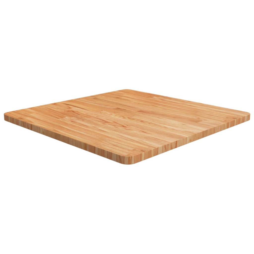 Tafelblad vierkant 70x70x2,5cm massief eiken lichtbruin is nu te koop bij PeponiXL, paradijselijk wonen!