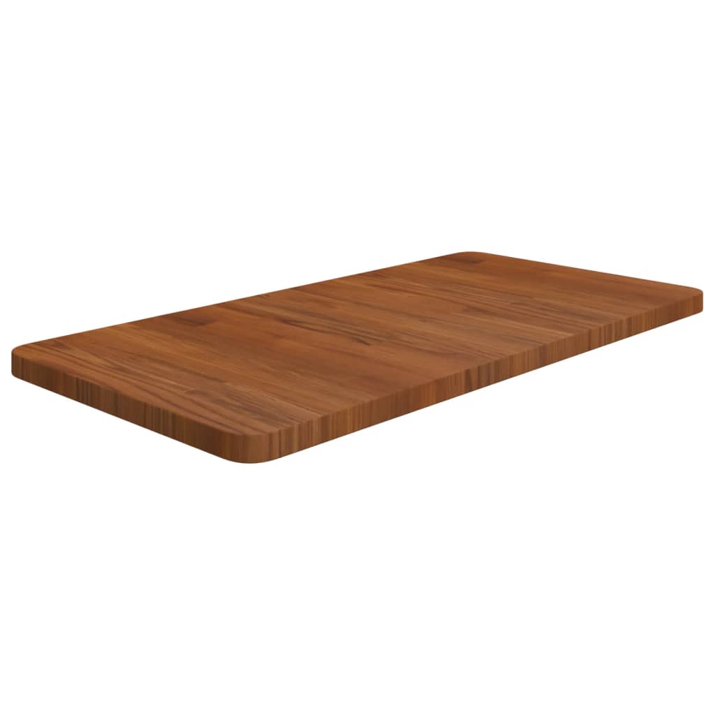 Wastafelblad 80x40x2,5cm behandeld massief hout donkerbruin is nu te koop bij PeponiXL, paradijselijk wonen!