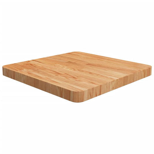 Tafelblad vierkant 50x50x4cm massief eikenhout lichtbruin is nu te koop bij PeponiXL, paradijselijk wonen!