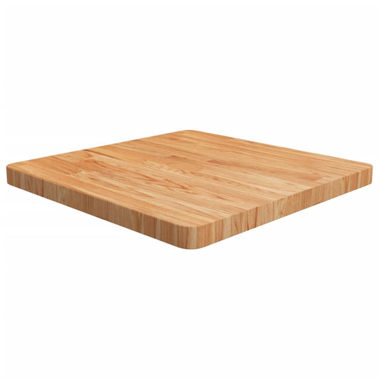 Tafelblad vierkant 60x60x4cm massief eikenhout lichtbruin is nu te koop bij PeponiXL, paradijselijk wonen!