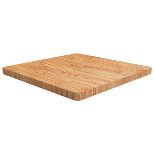 Tafelblad vierkant 70x70x4cm massief eiken lichtbruin is nu te koop bij PeponiXL, paradijselijk wonen!