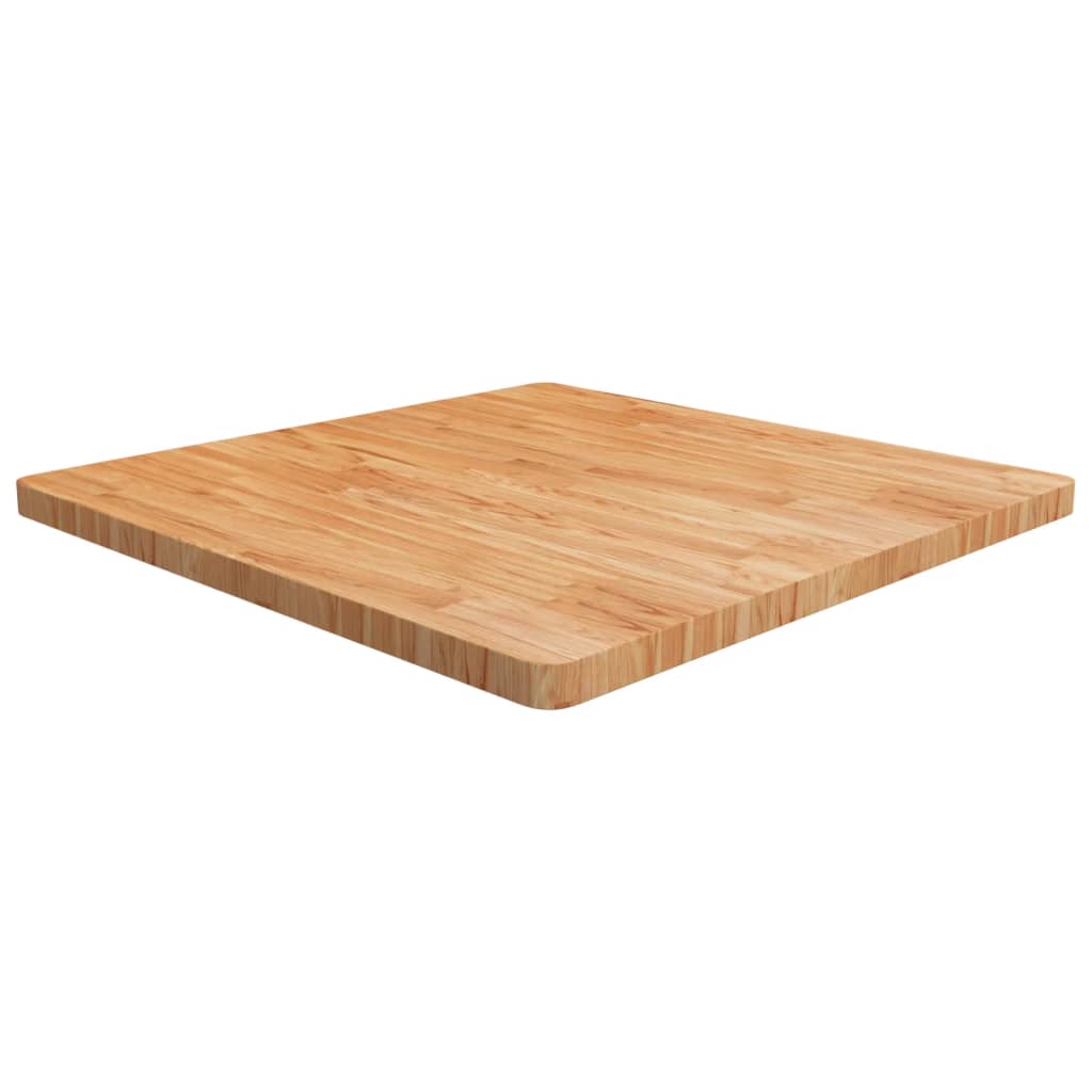 Tafelblad vierkant 90x90x4cm massief eikenhout lichtbruin is nu te koop bij PeponiXL, paradijselijk wonen!