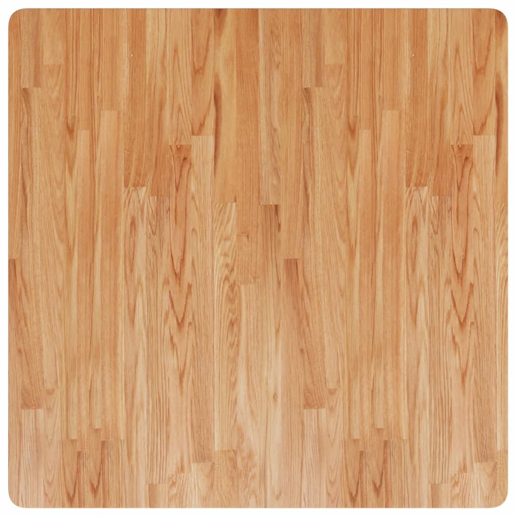 Tafelblad vierkant 90x90x4cm massief eikenhout lichtbruin is nu te koop bij PeponiXL, paradijselijk wonen!