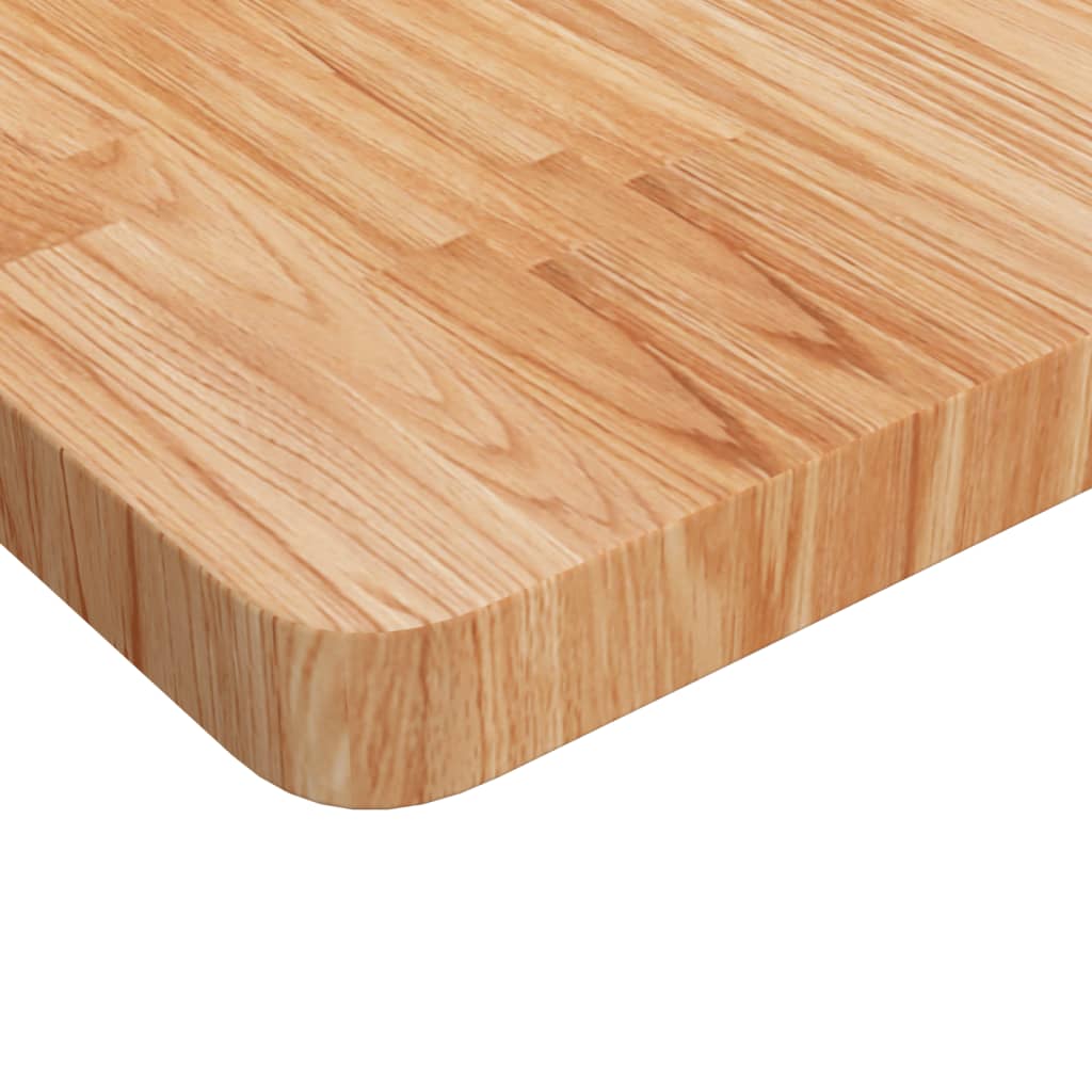 Tafelblad vierkant 90x90x4cm massief eikenhout lichtbruin is nu te koop bij PeponiXL, paradijselijk wonen!