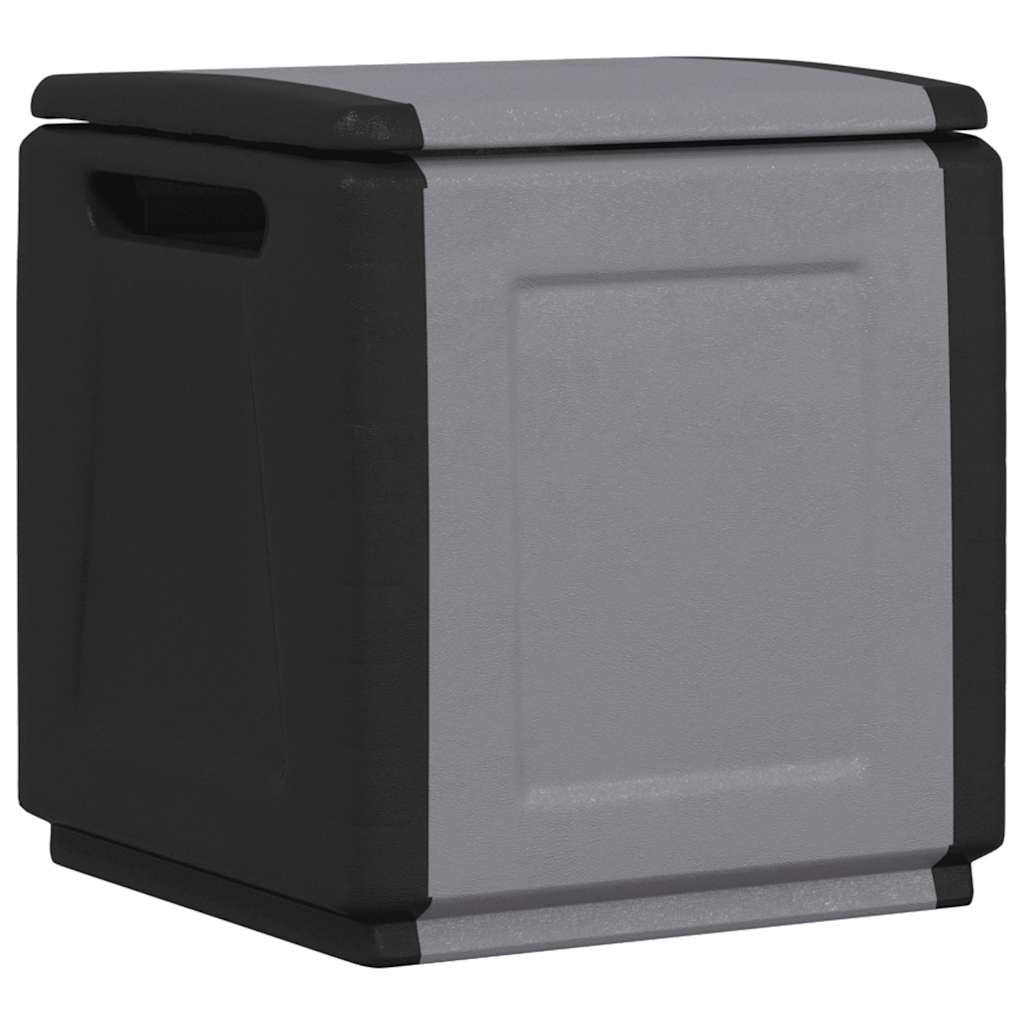Tuinbox 130 L 54x53x57 cm donkergrijs en zwart is nu te koop bij PeponiXL, paradijselijk wonen!