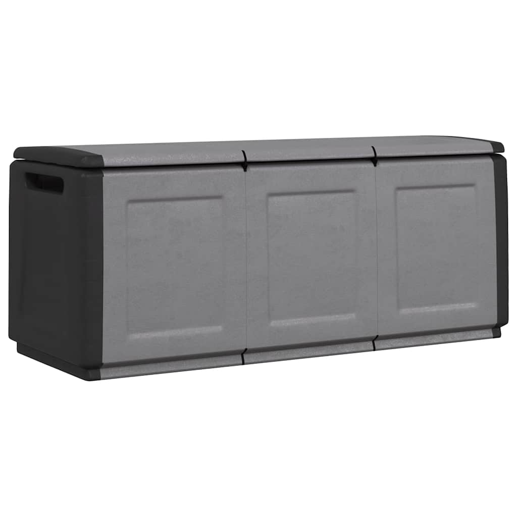 Tuinbox 330 L 138x53x57 cm donkergrijs en zwart is nu te koop bij PeponiXL, paradijselijk wonen!