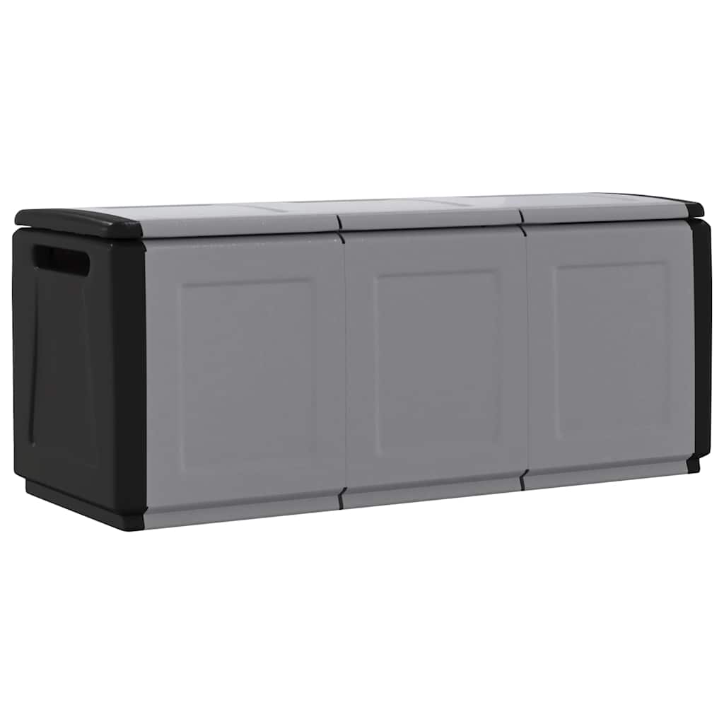 Tuinbox 330 L 138x53x57 cm donkergrijs en zwart is nu te koop bij PeponiXL, paradijselijk wonen!