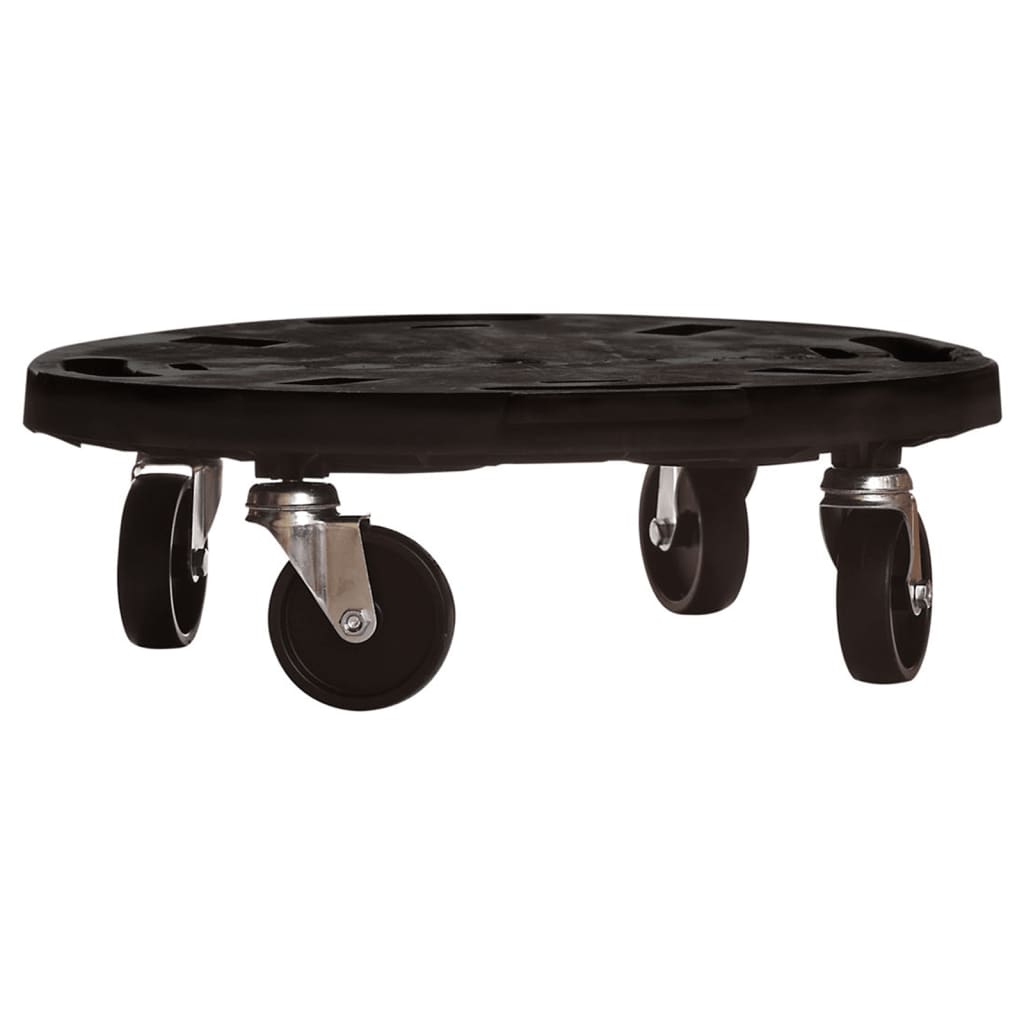 Plantentrolley met wielen 275 kg diameter 40 cm zwart