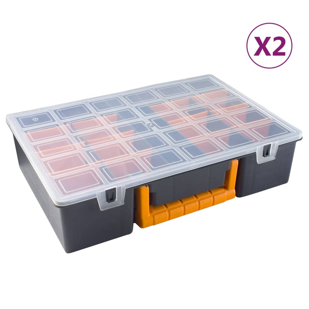 Assortimentsdozen 2 st met verdelers 360x250x85 mm polypropeen is nu te koop bij PeponiXL, paradijselijk wonen!