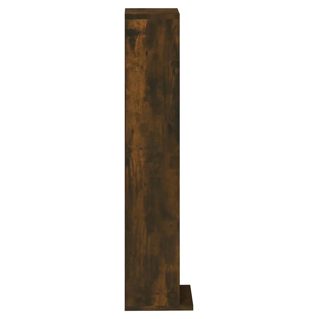 Cd-kast 21x20x88 cm bewerkt hout gerookt eikenkleurig is nu te koop bij PeponiXL, paradijselijk wonen!