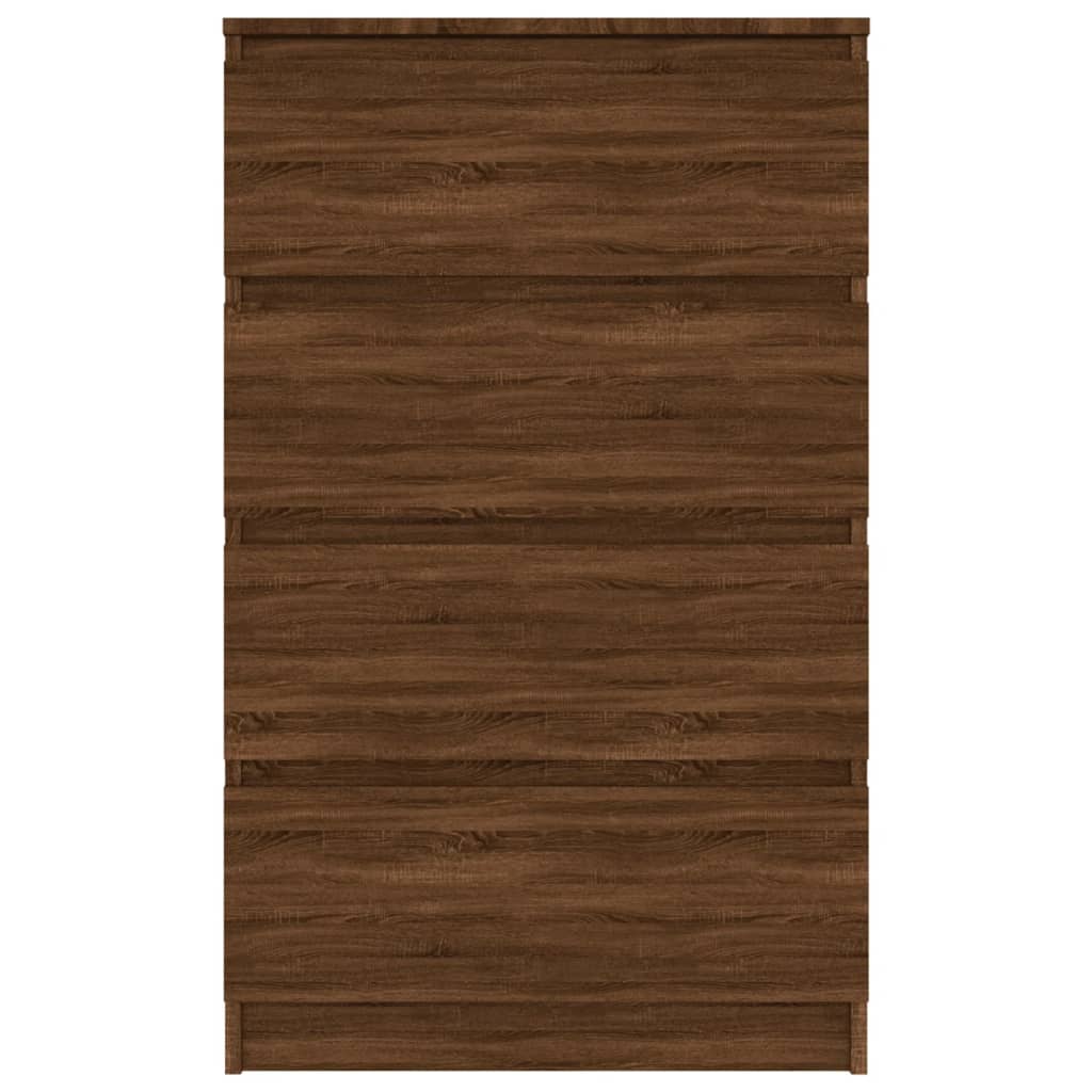 Dressoir 60x35x98,5 cm bewerkt hout bruin eikenkleur is nu te koop bij PeponiXL, paradijselijk wonen!