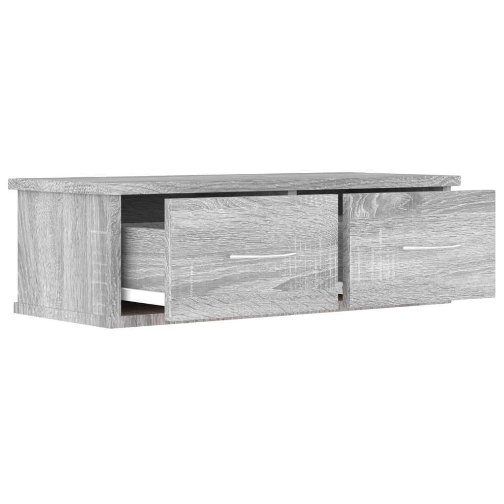 Tv-wandmeubel 60x26x18,5 cm bewerkt hout grijs sonoma eiken is nu te koop bij PeponiXL, paradijselijk wonen!