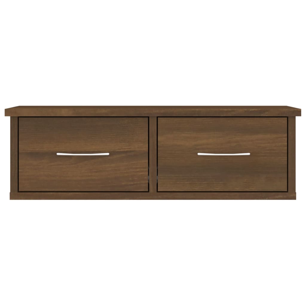 Wandkast 60x26x18,5 cm bewerkt hout bruin eikenkleur is nu te koop bij PeponiXL, paradijselijk wonen!