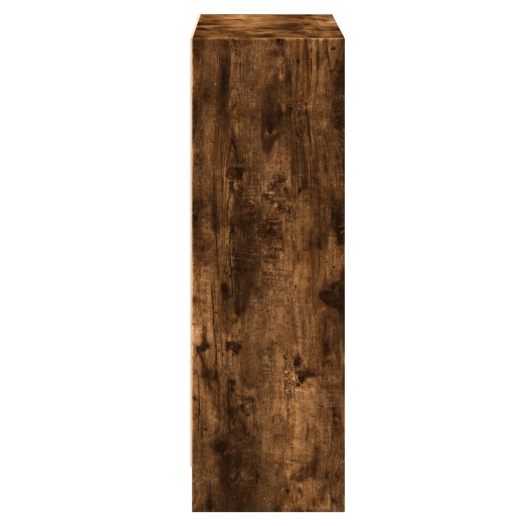 Boekenkast 60x24x76 cm bewerkt hout gerookt eikenkleurig is nu te koop bij PeponiXL, paradijselijk wonen!