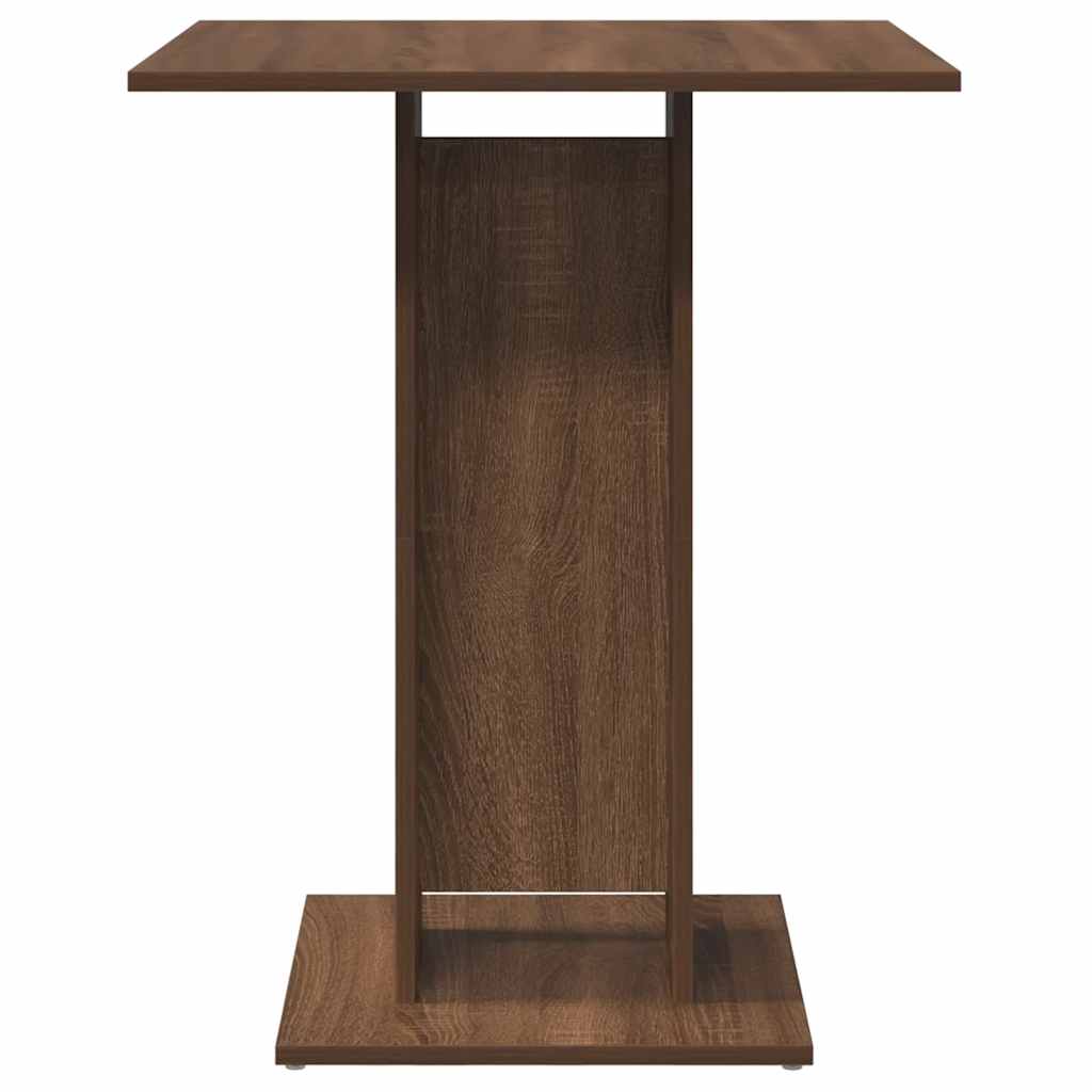 Bistrotafel 60x60x75 cm bewerkt hout bruin eikenkleur is nu te koop bij PeponiXL, paradijselijk wonen!