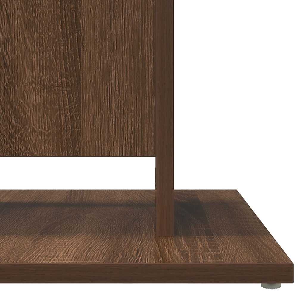 Bistrotafel 60x60x75 cm bewerkt hout bruin eikenkleur is nu te koop bij PeponiXL, paradijselijk wonen!
