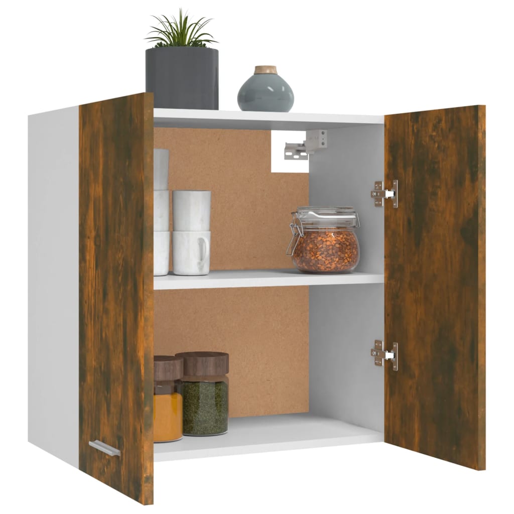 Bovenkast Lyon 60x31x60 cm bewerkt hout gerookt eikenkleurig is nu te koop bij PeponiXL, paradijselijk wonen!