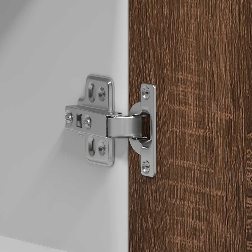 Bovenkast Lyon 60x31x60 cm bewerkt hout bruin eikenkleur is nu te koop bij PeponiXL, paradijselijk wonen!