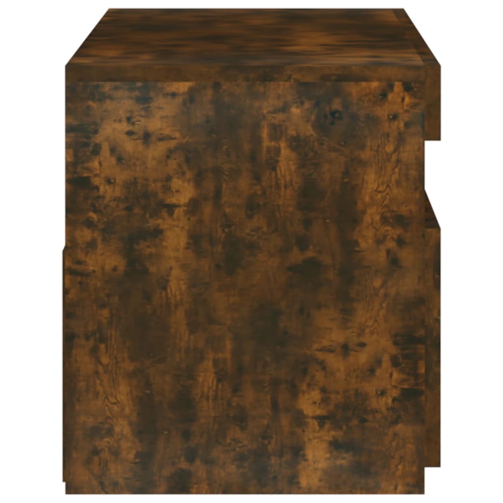 Tv-meubel met LED-verlichting 75x35x40 cm gerookt eikenkleurig is nu te koop bij PeponiXL, paradijselijk wonen!