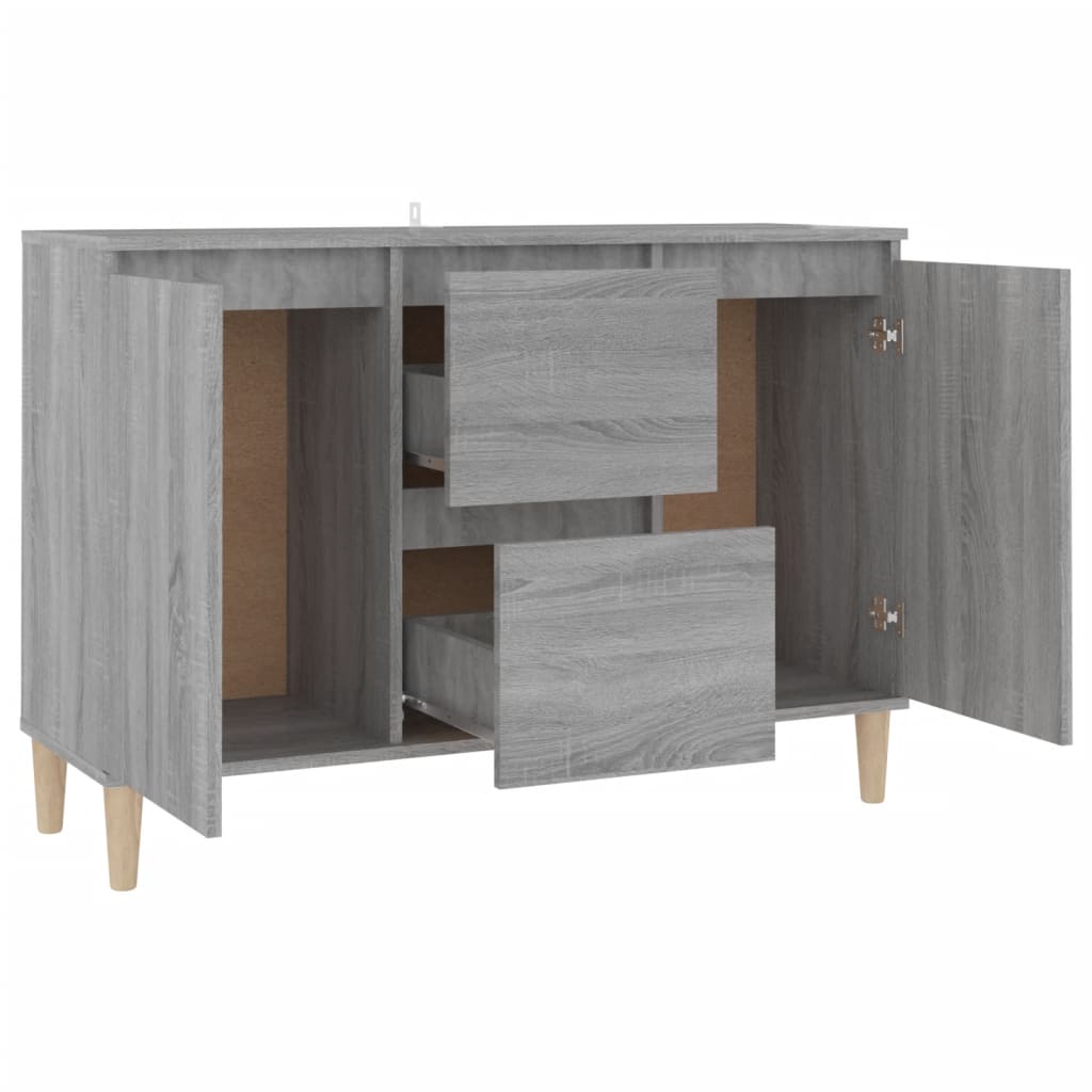 Dressoir 101x35x70 cm bewerkt hout grijs sonoma eikenkleurig is nu te koop bij PeponiXL, paradijselijk wonen!